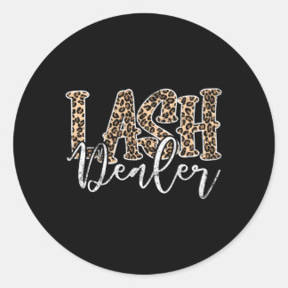 Sticker Rond Lash Dealer Lash Tech Eyelash Leopard Lash
