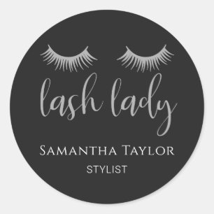 Sticker Rond Lash Lady Lashes Styliste