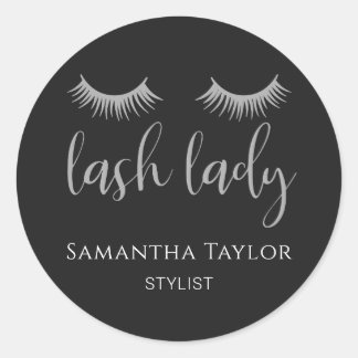 Sticker Rond Lash Lady Lashes Styliste
