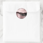 Sticker Rond Lashes Beauté Diamond Oeil Rose étincelant Princes (Sac)
