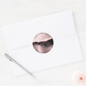 Sticker Rond Lashes Beauté Diamond Oeil Rose étincelant Princes (Enveloppe)