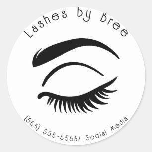Sticker Rond Lashes Eyelashes Lash Extensions Beauté