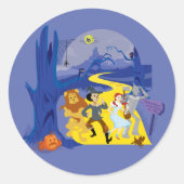 Sticker Rond L'Assistant D'Oz™ | Forêt hantée d'Halloween (Devant)
