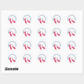 Sticker Rond L'Assistant D'Oz™ | Il n'y a pas d'endroit comme l (Feuille)