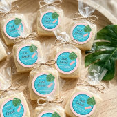 Sticker Rond Last Splash Bachelorette Weekend Pool Party Favor