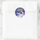 Sticker Rond L'astronaute Galaxy Partie Anniversaire de enfant (Sac)