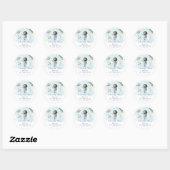 Sticker Rond L'astronaute spatial roquettes pour étoiles 1er an (Feuille)
