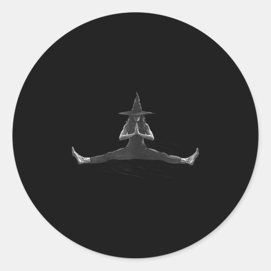 Sticker Rond Lates Cl Lates Lover Gothic Halloween Lates Witch (Devant)