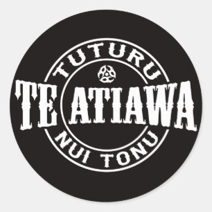 Sticker Rond L'Atiawa Tuturu Nui Tonu
