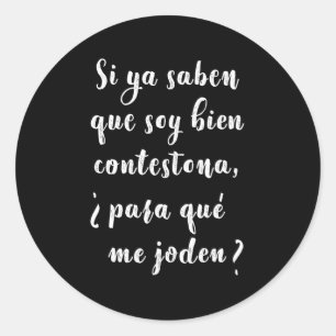 Sticker Rond Latino dit Camisa Para Hispanos