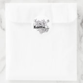 Sticker Rond Latte (Sac)