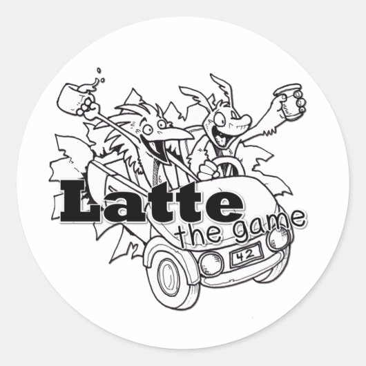Sticker Rond Latte (Devant)