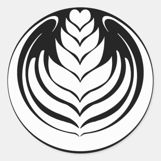 Sticker Rond Latte Art Tulip (Devant)