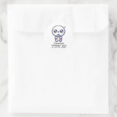 Sticker Rond Latte Love (Sac)