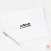 Sticker Rond L'Attitude Est Tout ! (Enveloppe)