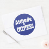 Sticker Rond L'attitude est tout (Enveloppe)