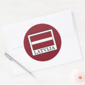 Sticker Rond Latvija (Enveloppe)
