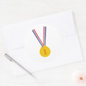 Sticker Rond Lauréat de la médaille d'or (Enveloppe)