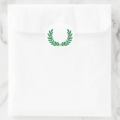STICKER ROND LAUREL WREATH (Sac)