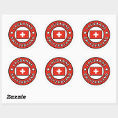 Sticker Rond Lausanne Suisse (Feuille)