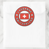 Sticker Rond Lausanne Suisse (Sac)