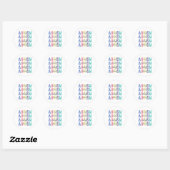 Sticker Rond L'autisme Accepter Comprendre L'Amour (Feuille)
