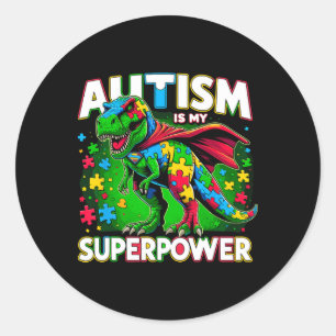 Sticker Rond L'autisme est ma Sensibilisation sur l'autisme de