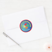 Sticker Rond L'autisme est mon super-pouvoir Personnalisé (Enveloppe)