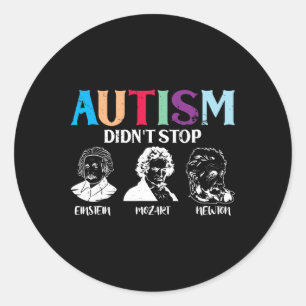 Sticker Rond L'autisme n'a pas empêché la Sensibilisation sur l