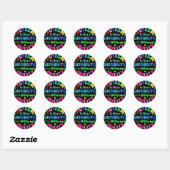 Sticker Rond L'AUTISME n'est pas un handicap (Feuille)