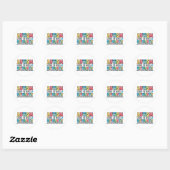 Sticker Rond L'Autisme Voit Le Monde Différemment L'Autisme Rét (Feuille)