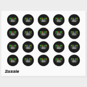 Sticker Rond L'Autisme Voit Le Monde Différemment Neurodiversit (Feuille)