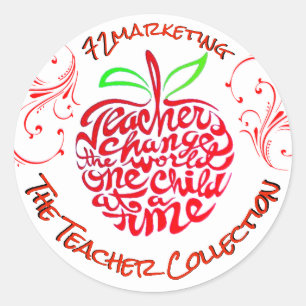 Sticker Rond L'autocollant Apple d'étiquette de collection de