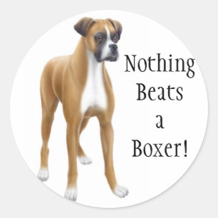 Sticker Rond L'autocollant de boxeur