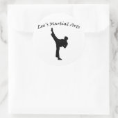 Sticker Rond L'autocollant de Lee's Martial Arts (Sac)