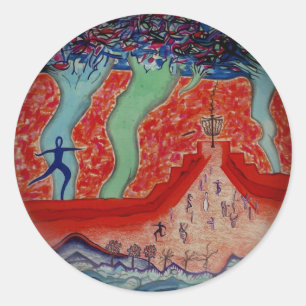 Sticker Rond L'autocollant de Pin