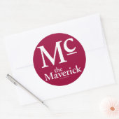 Sticker Rond L'Autocollant Maverick (Enveloppe)