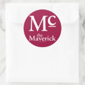 Sticker Rond L'Autocollant Maverick (Sac)
