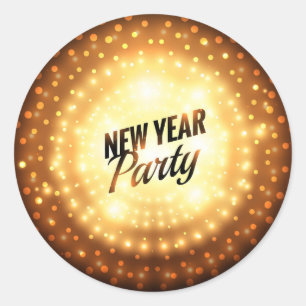 Sticker Rond L'autocollant rond classique, brillant, grand, 3