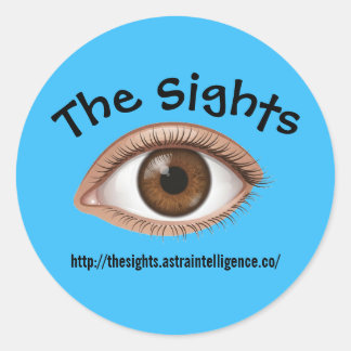 Sticker Rond L'autocollant The Sights