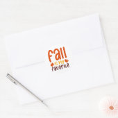 Sticker Rond L'automne est ma saison préférée - Conception de c (Enveloppe)