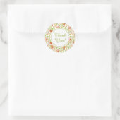 Sticker Rond L'automne laisse mariage nuptiale douche ronde fav (Sac)