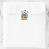 Sticker Rond Lava Lava Rire en direct amusant Volcano Pun (Sac)