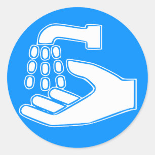 Sticker Rond Lavage des mains