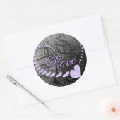 Sticker Rond Lavande - - (Enveloppe)