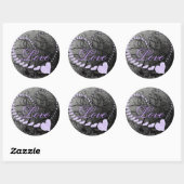 Sticker Rond Lavande - - (Feuille)