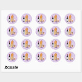 Sticker Rond Lavande du Marché français (Feuille)