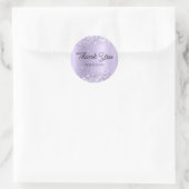 Sticker Rond Lavande Dusty Shimmer Ombre Merci (Sac)