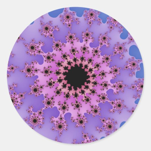 Sticker Rond Lavande et oeil rose (Devant)