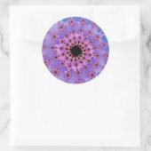 Sticker Rond Lavande et oeil rose (Sac)
